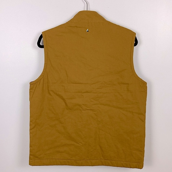 Tailor Vintage Quilted Flannel Lined Full Zip Vest Bronze Brown size small - Picture 9 of 13